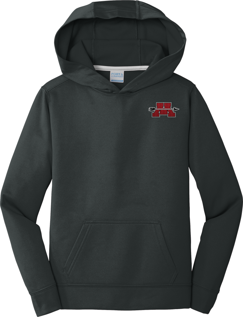 Mercer Arrows Youth Performance Fleece Pullover Hooded Sweatshirt