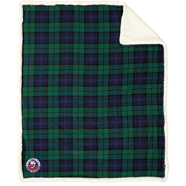 PAL Jr. Islanders Flannel Sherpa Blanket