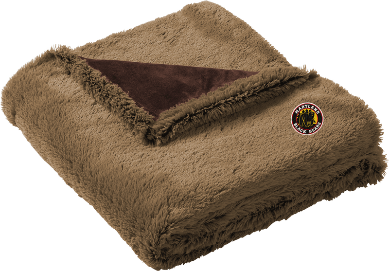 Maryland Black Bears Faux Fur Blanket