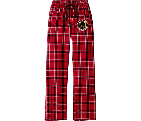 Maryland Black Bears Women's Flannel Plaid Pant