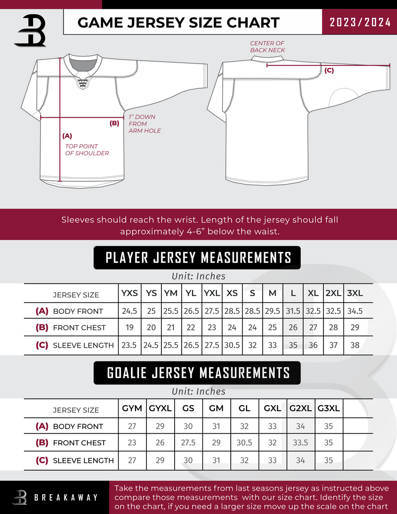 NJ Titans Tier 1 Youth Player Sublimated Jersey