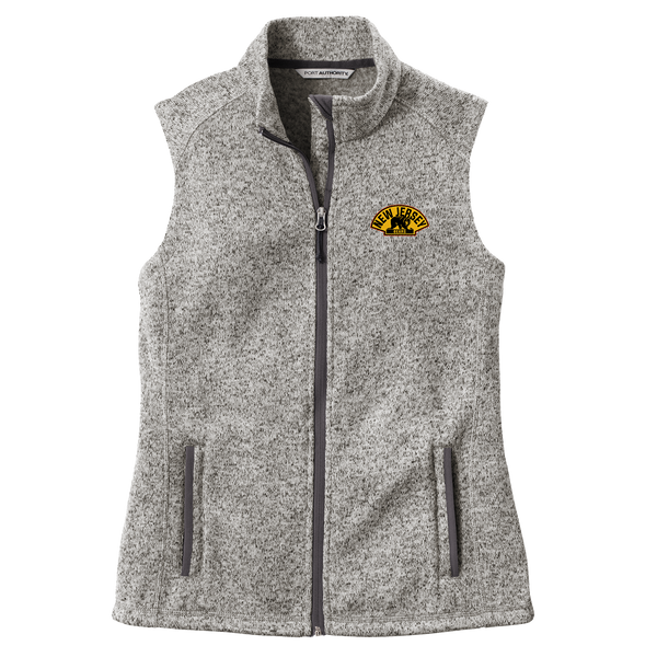 NJ Bears Ladies Sweater Fleece Vest