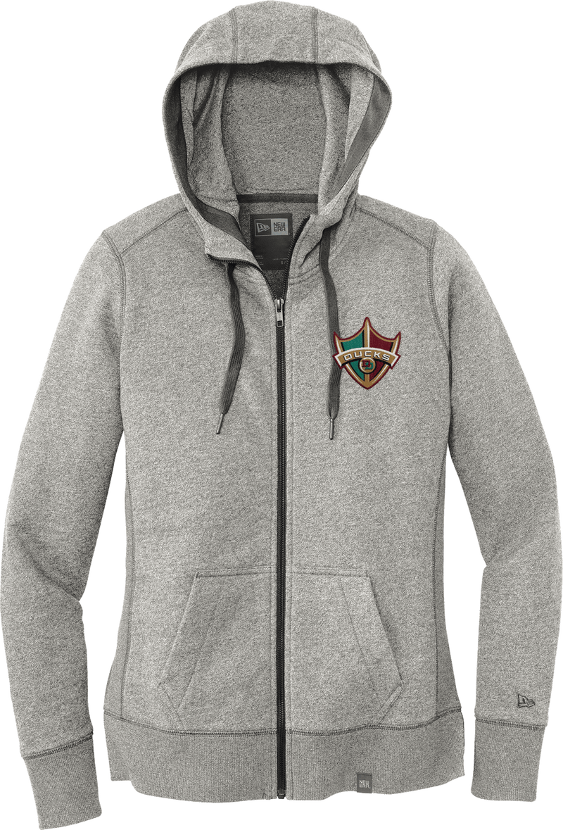 Delaware Ducks New Era Ladies French Terry Full-Zip Hoodie