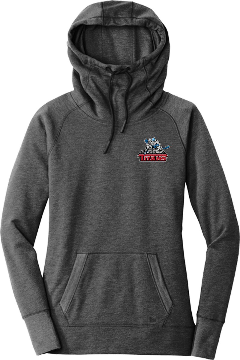 NJ Titans New Era Ladies Tri-Blend Fleece Pullover Hoodie