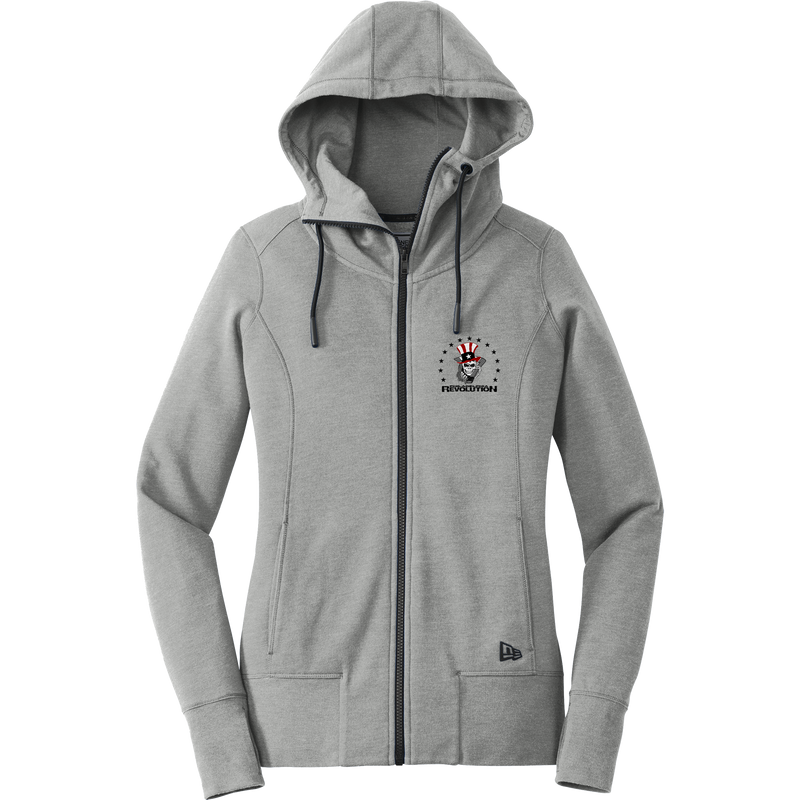 Phila Revolution New Era Ladies Tri-Blend Fleece Full-Zip Hoodie