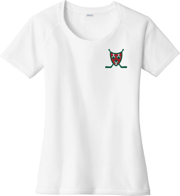 Navesink Ladies PosiCharge Tri-Blend Wicking Scoop Neck Raglan Tee