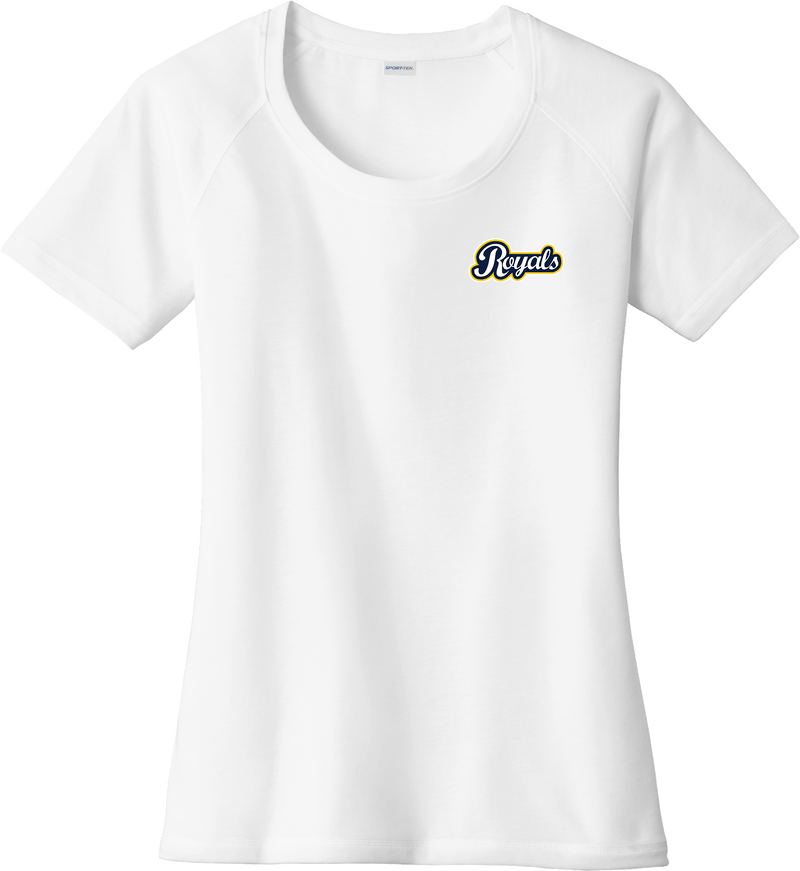 Royals Hockey Club Ladies PosiCharge Tri-Blend Wicking Scoop Neck Raglan Tee