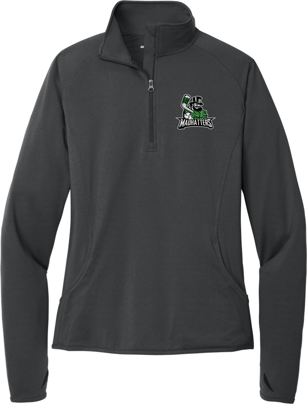 Atlanta Madhatters Ladies Sport-Wick Stretch 1/4-Zip Pullover