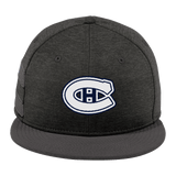 Chatham Hockey New Era Shadow Heather Striped Flat Bill Snapback Cap