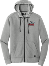 NJ Titans New Era Tri-Blend Fleece Full-Zip Hoodie