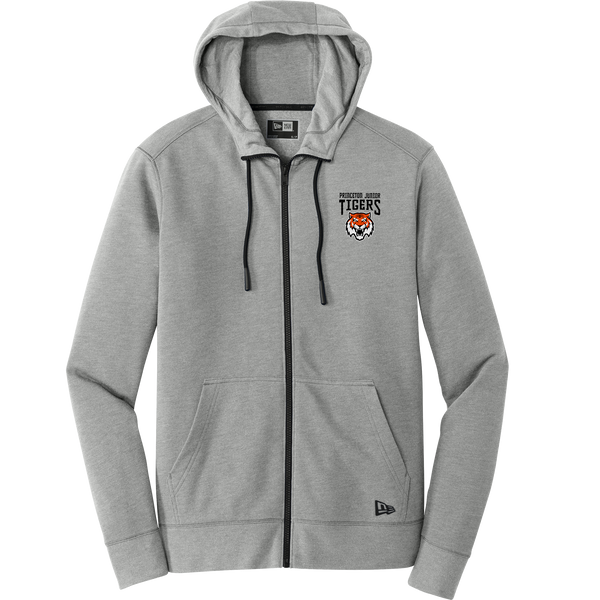 Princeton Jr. Tigers New Era Tri-Blend Fleece Full-Zip Hoodie