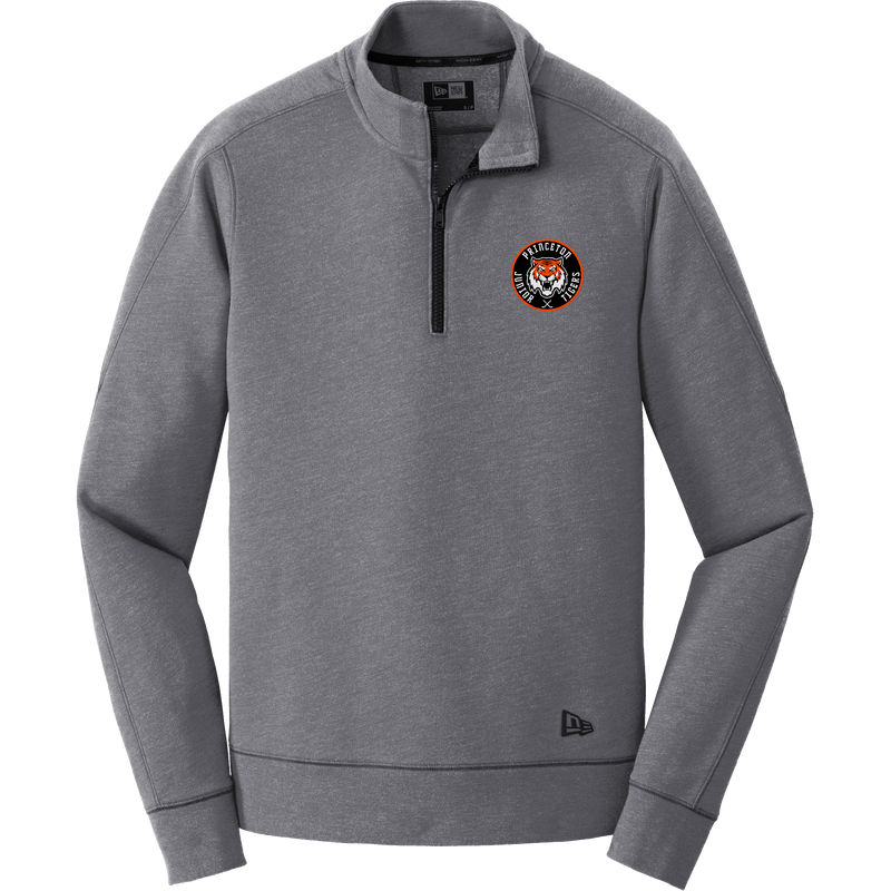 Princeton Jr. Tigers New Era Tri-Blend Fleece 1/4-Zip Pullover