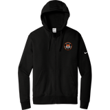 Princeton Jr. Tigers Nike Club Fleece Sleeve Swoosh Full-Zip Hoodie