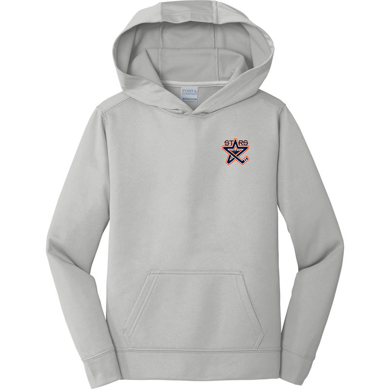 NY Stars Youth Performance Fleece Pullover Hooded Sweatshirt