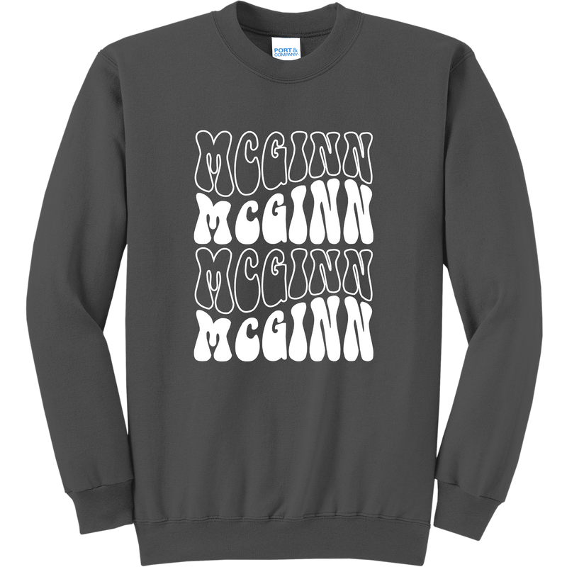 McGinn "Groovy" Core Fleece Crewneck Sweatshirt