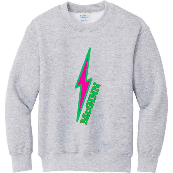 McGinn Elementary Youth "Lightning Bolt" Fleece Crewneck Sweatshirt