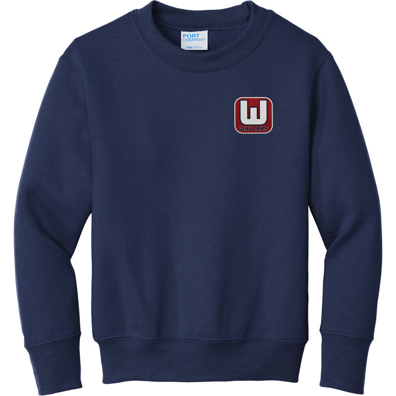 CT Whalers Tier 1 Youth Core Fleece Crewneck Sweatshirt