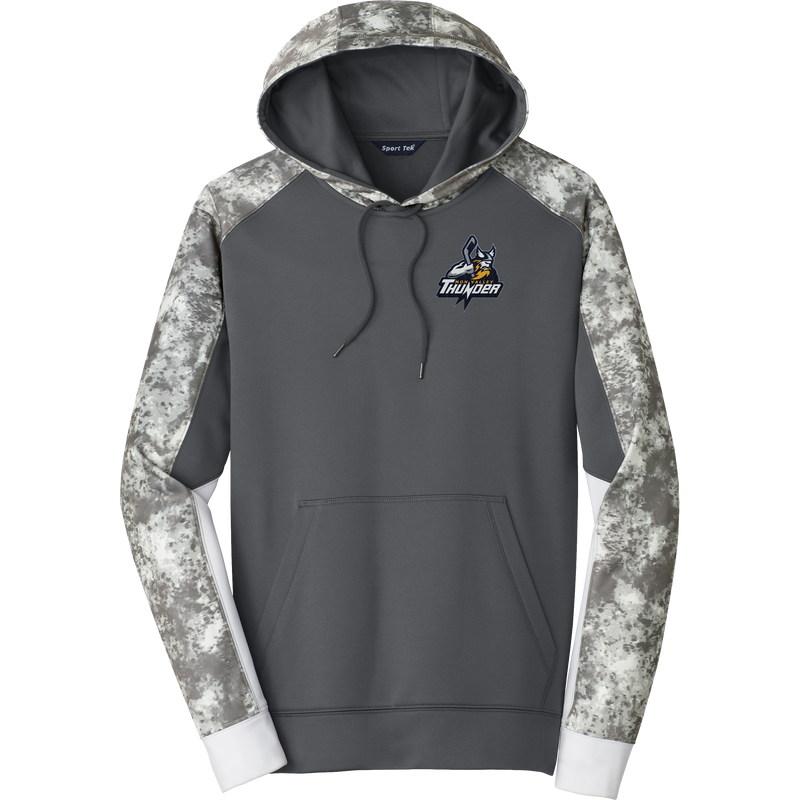 Mon Valley Thunder Sport-Wick Mineral Freeze Fleece Colorblock Hooded Pullover