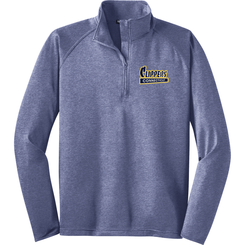 CT Clippers Sport-Wick Stretch 1/4-Zip Pullover