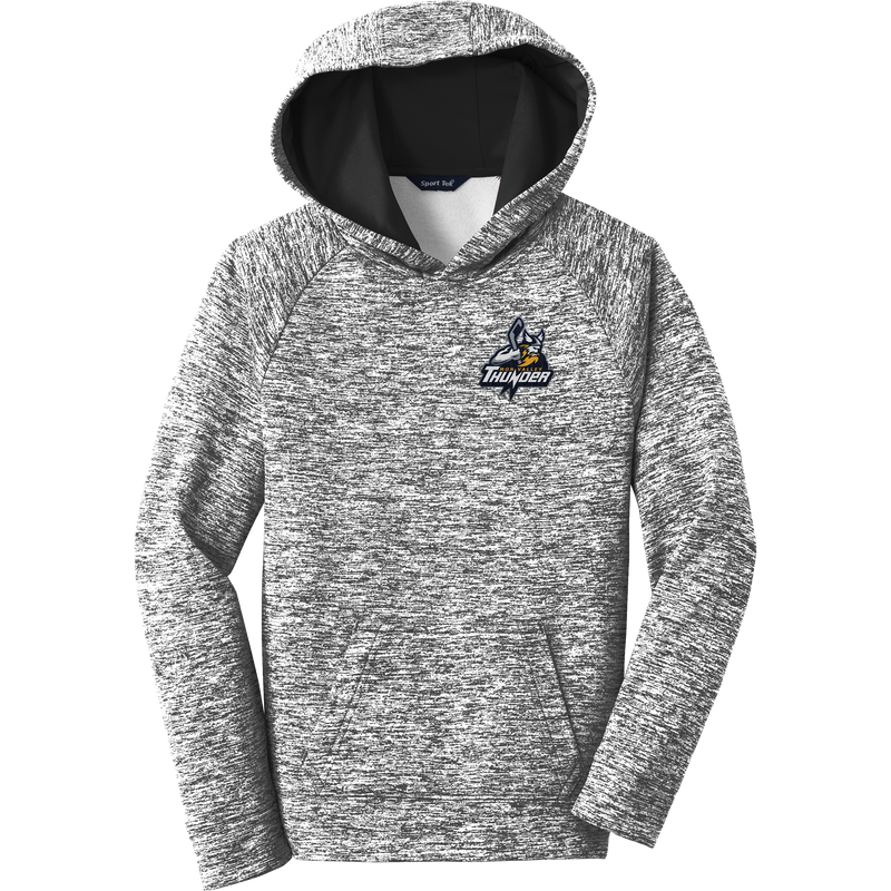 Mon Valley Thunder Youth PosiCharge Electric Heather Fleece Hooded Pullover