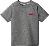 NJ Titans Youth PosiCharge  Tri-Blend Wicking Raglan Tee